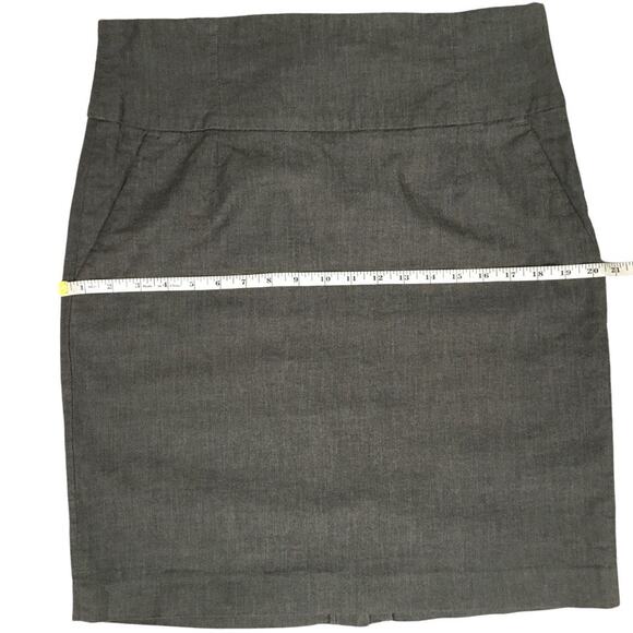 Banana Republic Pencil Skirt Straight Grey Wool Blend Women's 14 Career Work - Picture 5 of 9